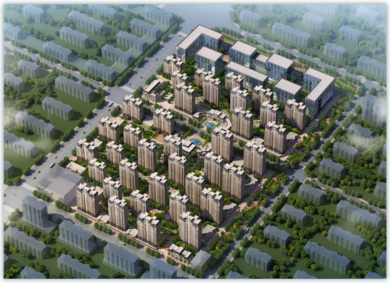 營口翰林世家住宅建筑規劃設計效果圖
